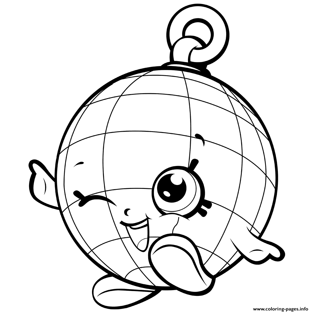 1024x1024 Season 7 New Disco Party Shopkins Disco Ball Coloring Pages Printable