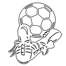 230x230 Soccer Ball Coloring Pages