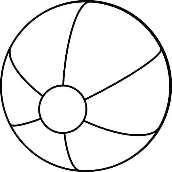 600x598 Beach Ball Coloring Page Ball Coloring Pages Luxury Beach Ball