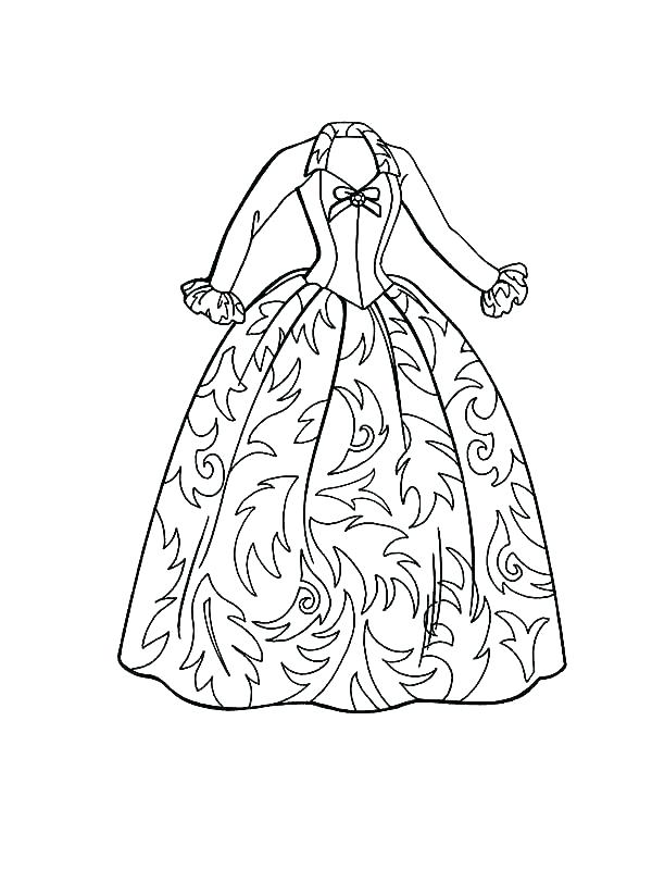 600x800 Dress Coloring Pages Gets Dressed Coloring Pages Coloring Page