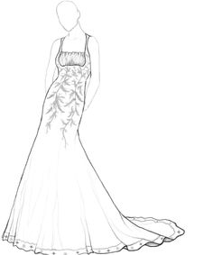 236x283 Prom Dress Ball Gown Coloring Pages Fashion Dresses