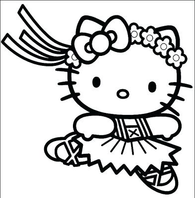 Ballet Coloring Page Hello Kitty Ballerina Coloring Page Hello 393x400 Ballet Coloring Page Hello Kitty Ballerina Coloring Page Hello