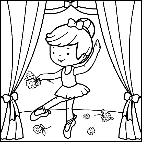 Cool Design Ballerina Coloring Pages For Adults First Position 556x556 Cool Design Ballerina Coloring Pages For Adults First Position