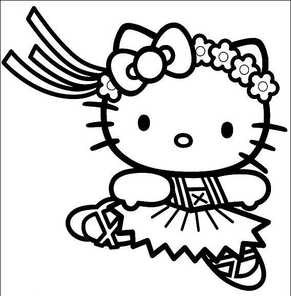 Ballerina Coloring Pages Hello Kitty Ballerina Coloring Page 567x577 Ballerina Coloring Pages Hello Kitty Ballerina Coloring Page