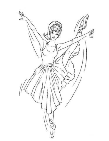 Colouring Pages Ballerina Barbie Ballerina Coloring Page Free 371x480 Colouring Pages Ballerina Barbie Ballerina Coloring Page Free