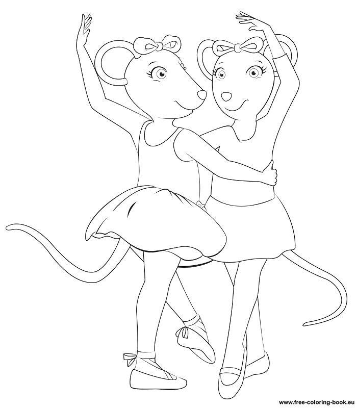 700x800 Coloring Pages Angelina Ballerina