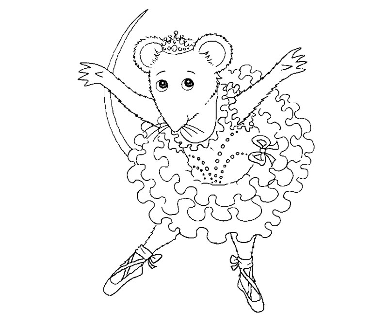 800x667 Angelina Ballerina Coloring Pages