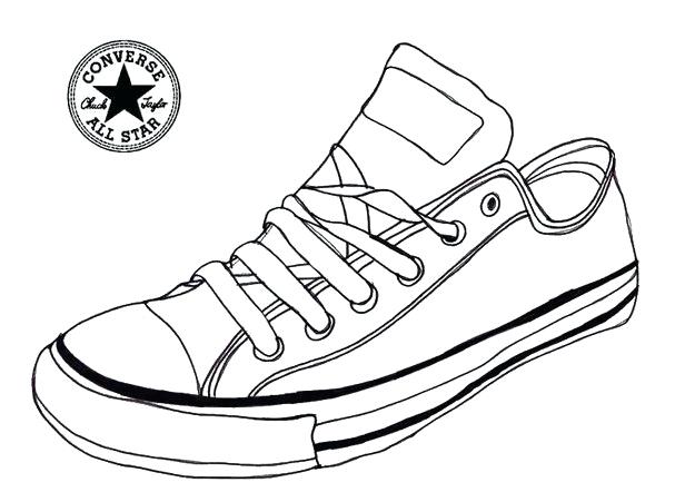 607x451 Coloring Pages Of Shoes