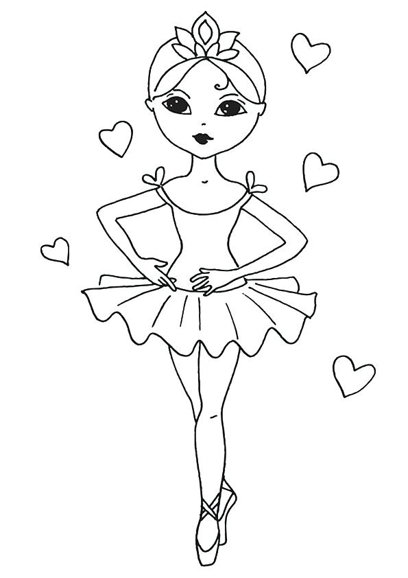 Ballet Coloring Pages Printable Related Pictures Ballet Girl 595x842 Ballet Coloring Pages Printable Related Pictures Ballet Girl