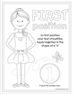 Simple Ballet Positions Coloring Pages 236x305 Simple Ballet Positions Coloring Pages