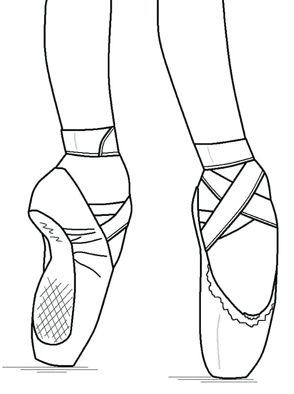 Ballet Shoe Coloring Pages Of Shoes Page Perform With Ballerina 600x803 Ballet Shoe Coloring Pages Of Shoes Page Perform With Ballerina