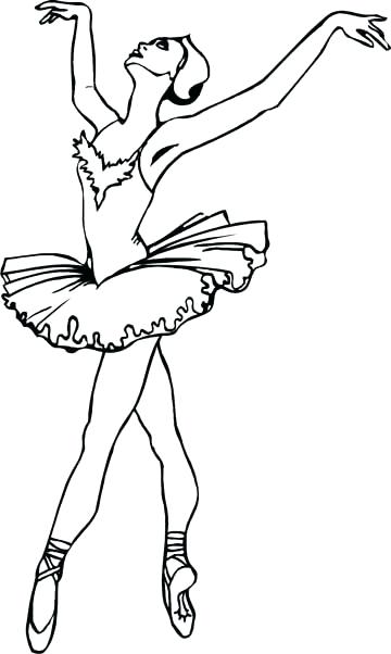 Coloring Pages Ballet 360x602 Coloring Pages Ballet