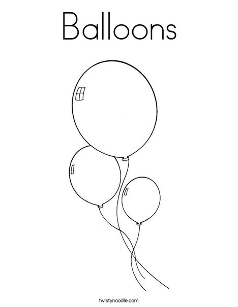 Balloons Coloring Page 468x605 Balloons Coloring Page