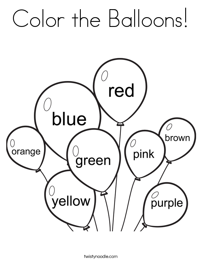 Color The Balloons Coloring Page 685x886 Color The Balloons Coloring Page