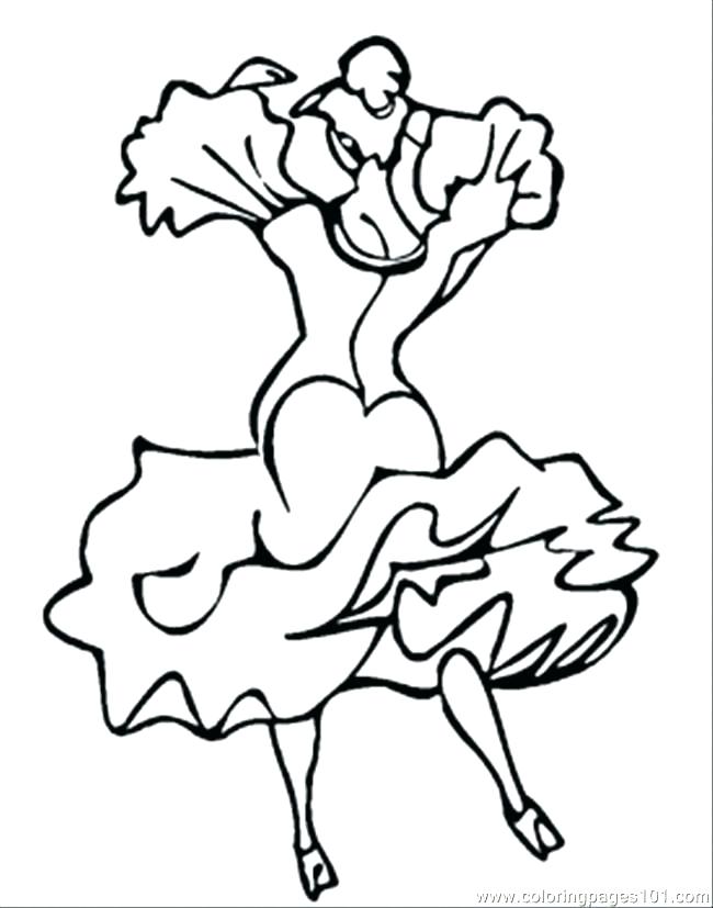 650x827 Dancing Coloring Pages Ballerina With Ponytail Coloring Page