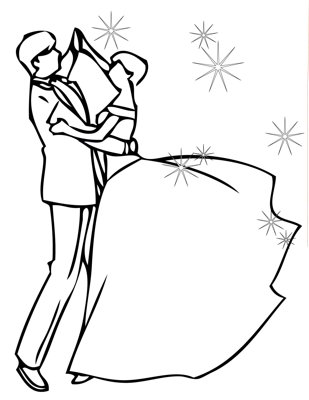 1275x1650 Ballroom Coloring Page