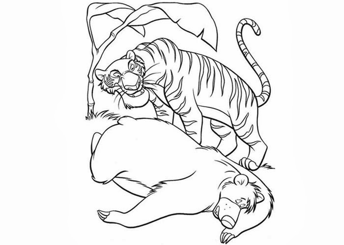 Baloo Shere Khan Coloring Pages Free Coloring Pages 700x500 Baloo Shere Khan Coloring Pages Free Coloring Pages