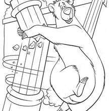 Baloo In King Louie Kingdom Coloring Pages 220x220 Baloo In King Louie Kingdom Coloring Pages