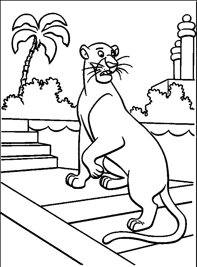 Jungle Book Bagheera Afraid Coloring Pages On Mowgli And Baloo 650x882 Jungle Book Bagheera Afraid Coloring Pages On Mowgli And Baloo