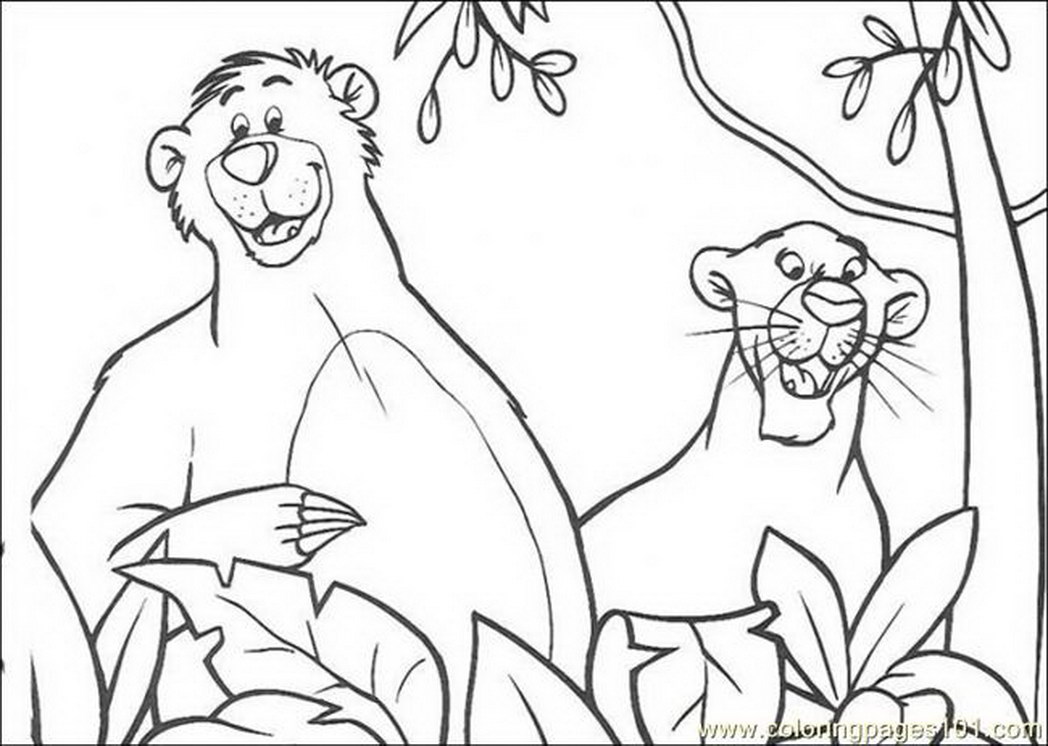 Coloring Pages Bagheera Baloo Cartoons The Jungle Book Free 603329 1048x746 Coloring Pages Bagheera Baloo Cartoons The Jungle Book Free 603329
