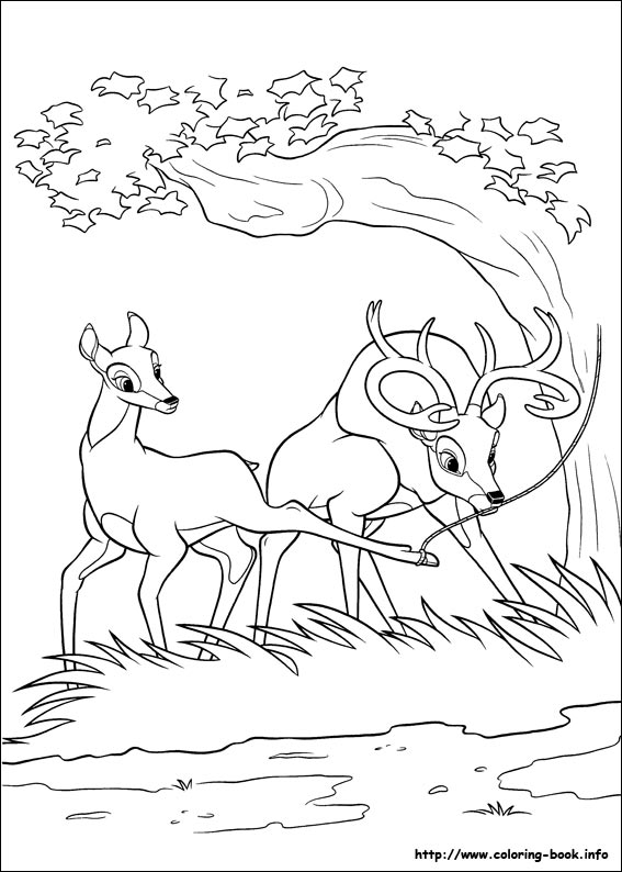 Bambi And Faline Coloring Pages