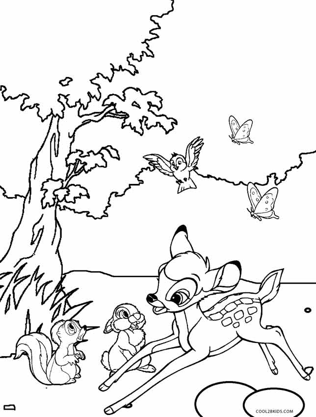 Printable Bambi Coloring Pages For Kids Cool2bkids 644x850 Printable Bambi Coloring Pages For Kids Cool2bkids