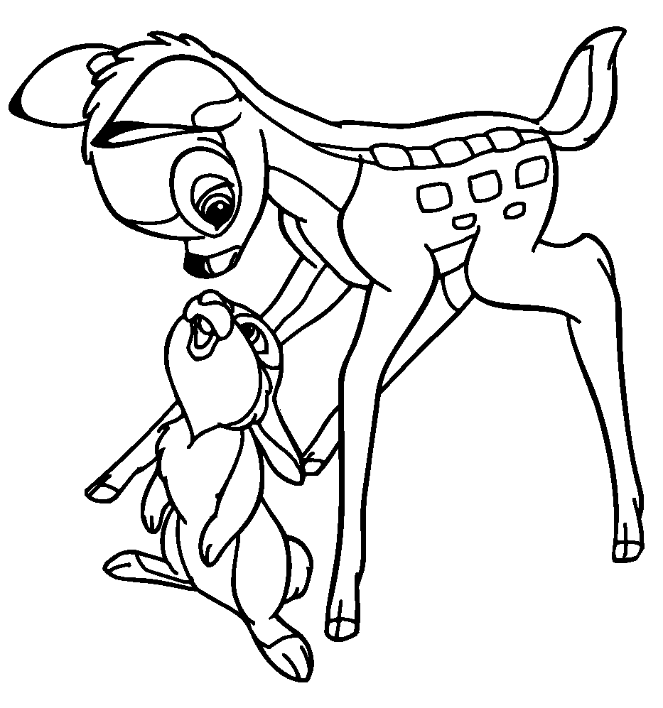 Bambi Coloring Pages 933x997 Bambi Coloring Pages