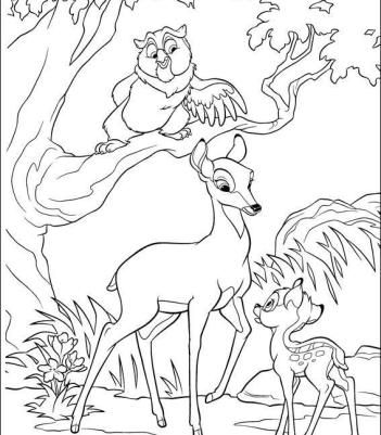 Bambi Coloring Pages