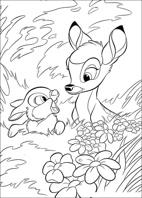 Bambi Colouring Page Coloring Coloring Books 567x794 Bambi Colouring Page Coloring Coloring Books