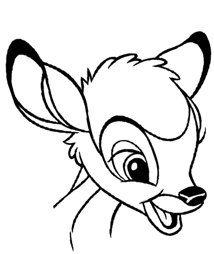 Face Bambi Coloring Page Coloring Pages 700x832 Face Bambi Coloring Page Coloring Pages