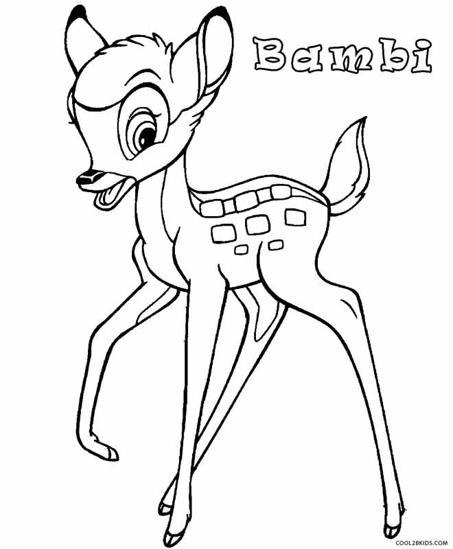 Bambi Coloring Page Printable Bambi Coloring Pages For Kids 660x800 Bambi Coloring Page Printable Bambi Coloring Pages For Kids