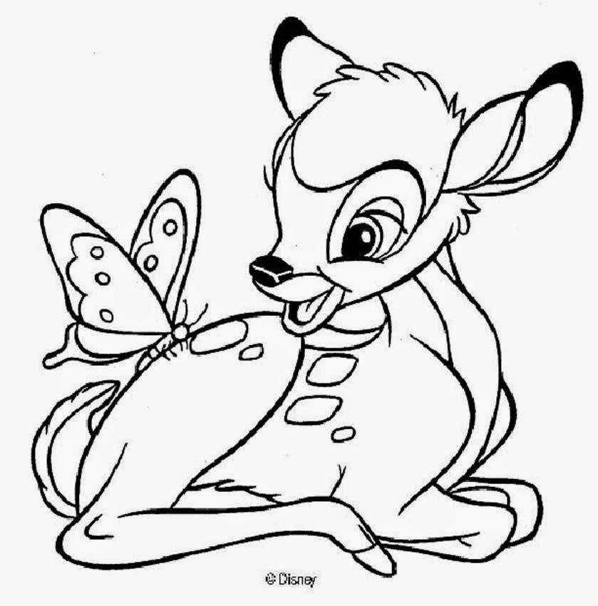 Bambi Coloring Pages 839x850 Bambi Coloring Pages