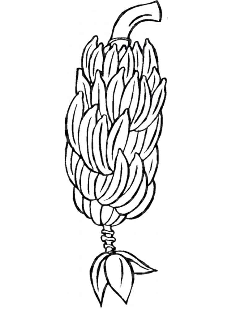 750x1000 Banana Coloring Pages. Download And Print Banana Coloring Pages.