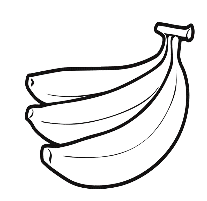 800x780 Coloring Picture Of A Banana New Banana Coloring Page 74 For Print