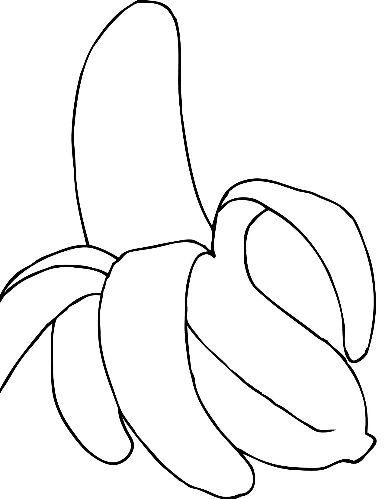 1275x1650 Banana Coloring Page Handipoints Banana Coloring Page Coloring