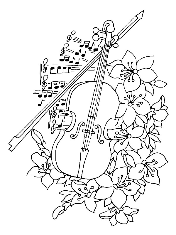 Kids N 62 Coloring Pages Of Musical Instruments 600x800 Kids N 62 Coloring Pages Of Musical Instruments