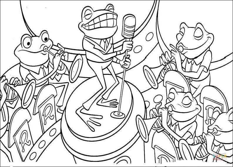 Band Of Frogs Coloring Page Free Printable Pages On Little 794x567 Band Of Frogs Coloring Page Free Printable Pages On Little