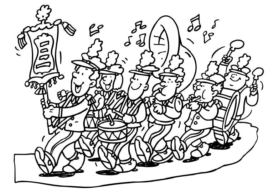 Coloring Page Marching Band 872x616 Coloring Page Marching Band