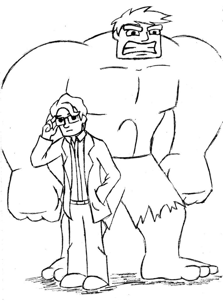 Bruce Banner Incredible Hulk Coloring Pages 766x1042 Bruce Banner Incredible Hulk Coloring Pages