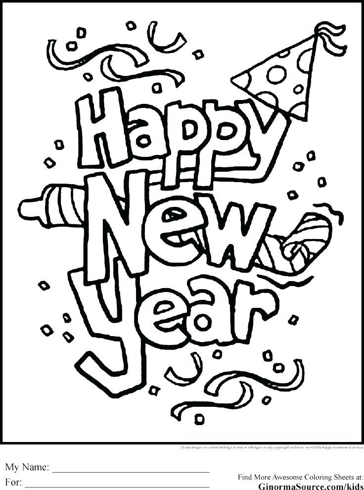 New Years Printable Coloring Pages Free Printable New Years 736x990 New Years Printable Coloring Pages Free Printable New Years
