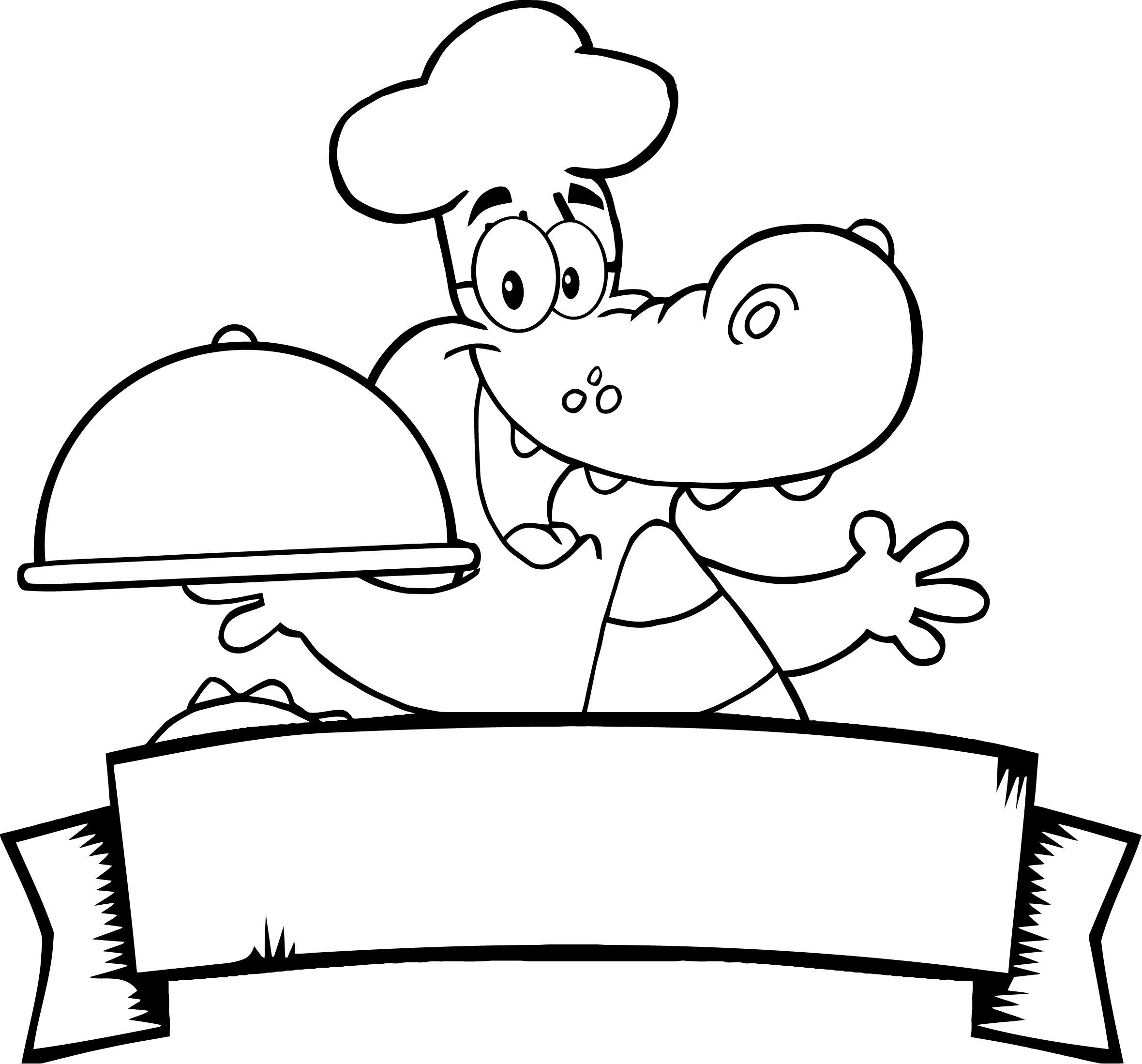 Coloring Page Of A Happy Alligator For Kids 2360x2198 Coloring Page Of A Happy Alligator For Kids