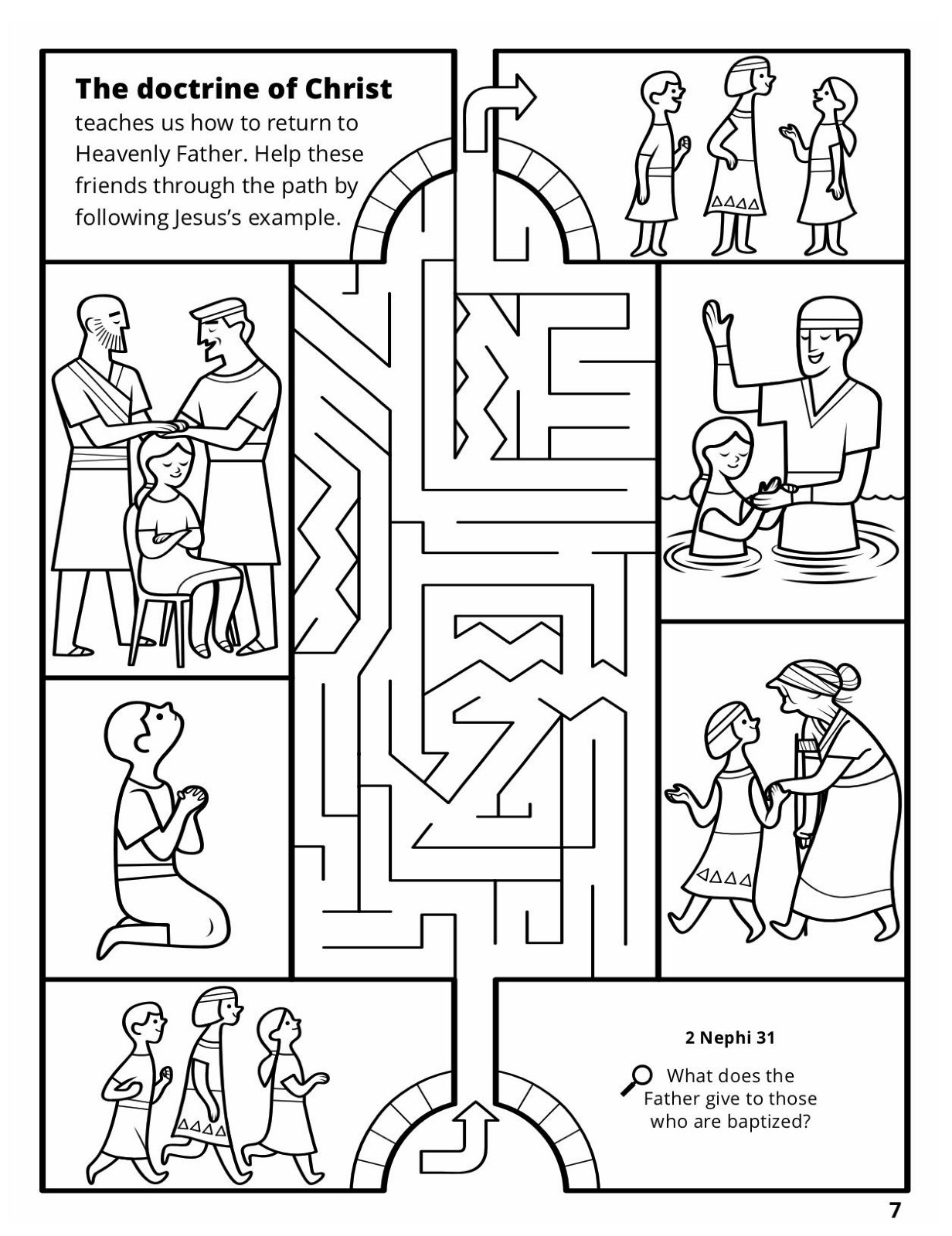 1232x1600 Amazing Doctrine Of Christ Pic For Jesus Baptism Coloring Page