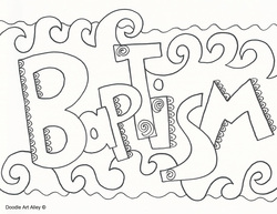 250x193 Absolutely Design Baptism Coloring Pages Religious Doodles