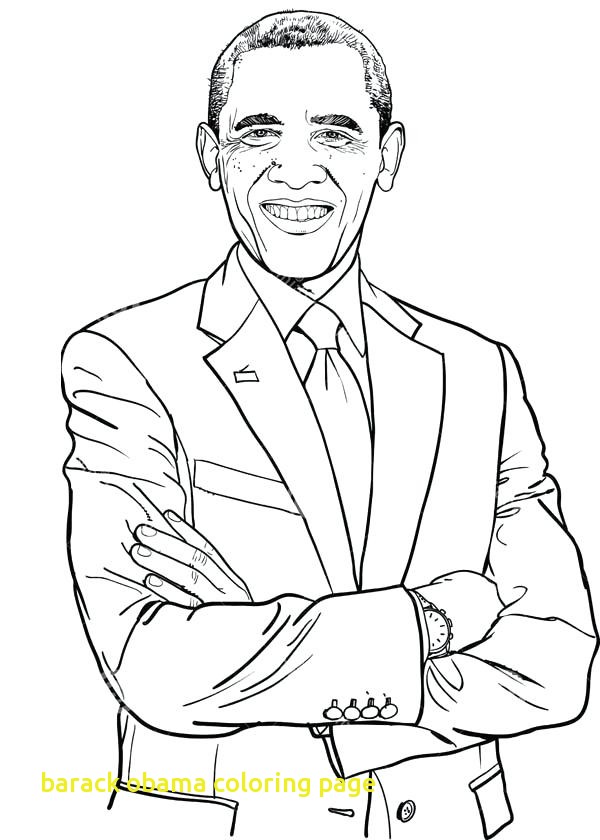 600x840 Barack Obama Coloring Page With Free Printable Barack Obama