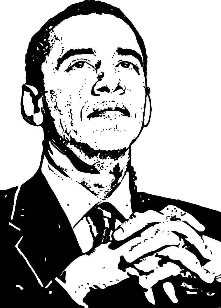 Barack Obama Coloring Page at GetColorings.com | Free printable