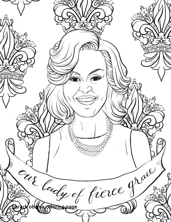 Barack Obama Coloring Pages Printable The Riveter Page 570x738 Barack Obama Coloring Pages Printable The Riveter Page