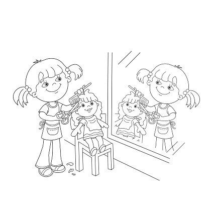 416x416 Esquema De La Para Colorear Conmigo Jugando En