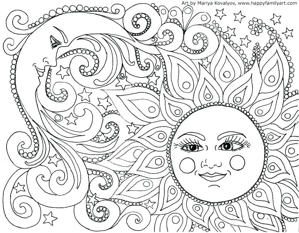 970x755 Detailed Coloring Pages For Older Kids