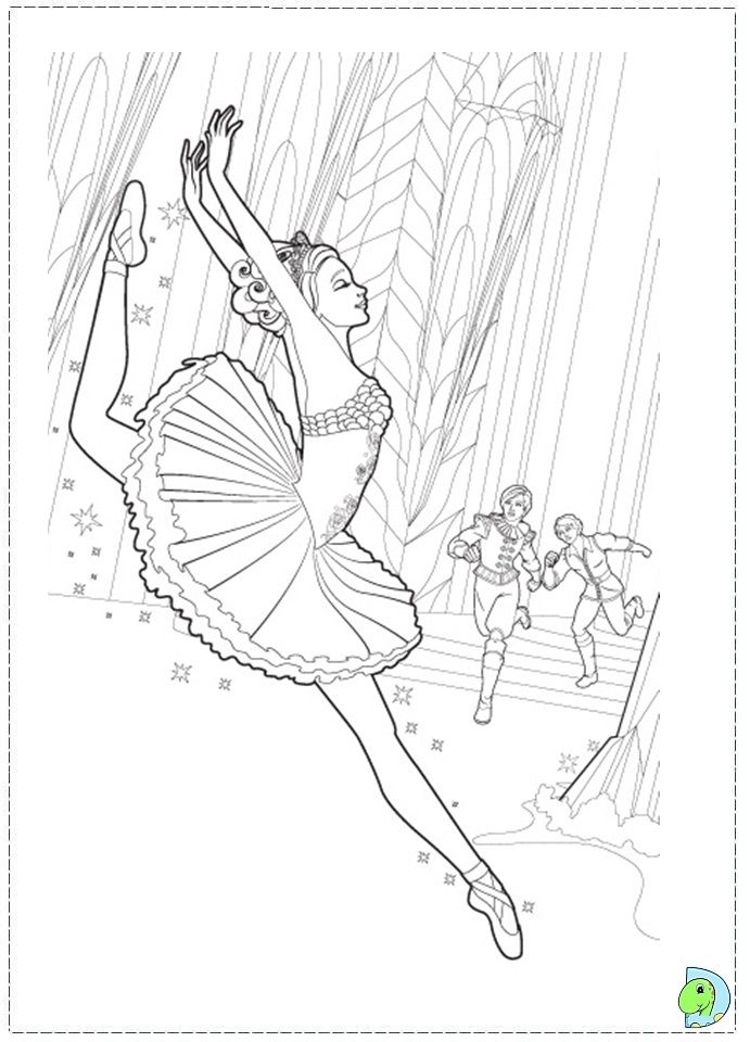 Barbie Ballerina Coloring Pages