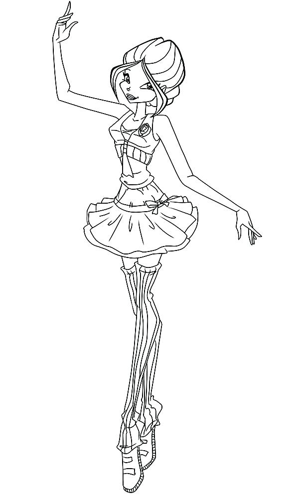 590x1000 Barbie Ballerina Colouring Pages To Print Coloring